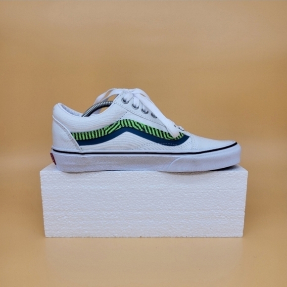 Vans Old Skool Wave White Multi Classic Women's Sneakers Shoes Size 9 - Picture 5 of 7